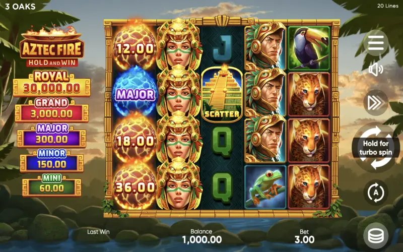 Aztec Fire: Hold And Win