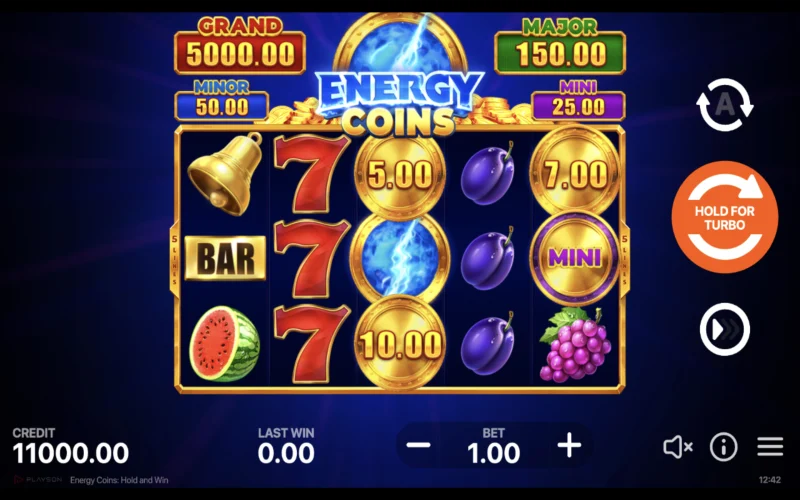 Energy coins: Hold and win