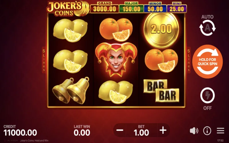 Joker's Coins: Hold and Win