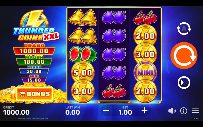 Thunder Coins XXL: Hold and Win